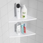 Qeke Corner Shower Shelf Matte Whit