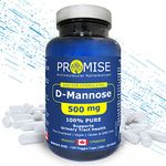 Promise D-Mannose, 500mg, 120 Capsules, Rapid Urinary Tract Cleanse. Relieves UTI and Burning Pain. For Men & Women. Bladder Control for Sleep, Exercise & Movement. Gentle On the Stomach