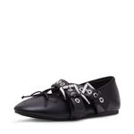 Madden Girl Pearl Ballet Flat, Black, 9.5 UK - Women's Shoes