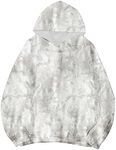 Lauweion Womens Oversized Camo Hoodie Maple Leaf Graphic Hooded Sweatshirt Fleece Camouflage Hoodie with Kangaroo Pockets