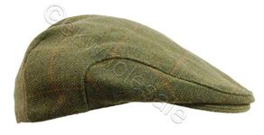 Game Technical Apparel New Boys/Girls Dark Derby Tweed Flat Cap Teflon Coated (50)