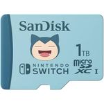 SanDisk 1TB Pokemon Snorlax microSD card for Nintendo Switch, up to 100MB/s read speed, up to 90MB/s write speed, 4K UHD, V30, U3