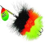 Mepp's Musky Marabou, hot firetiger-Black,or,Chart