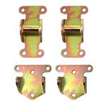 Tektall Solid Steel Motor Mount Engine Bracket Kit for SBC BBC Chevy Frame Mount Rat Hot Rod
