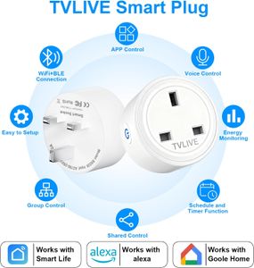 Smart Plug 4-Pack – Alexa Compatible, UK WiFi Outlet