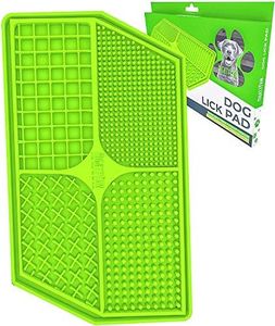 Mighty Paw Dog Lick Pad | BPA-Free Food Grade Silicone Mat for Fun, Anxiety, & Boredom Relief. Strong Suction Cups for Easy Grooming and Slow Feeding. Supports Dental Health. Dishwasher Safe
