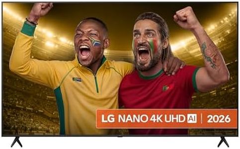 LG NANO 4K UHD AI NU80 75-inch 4K Smart TV - 75NU800B6LA (α7 AI Processor 4K Gen9, 60Hz, HDR10, FILMMAKER MODE™, Google Cast, Apple AirPlay 2) [Model year 2026]