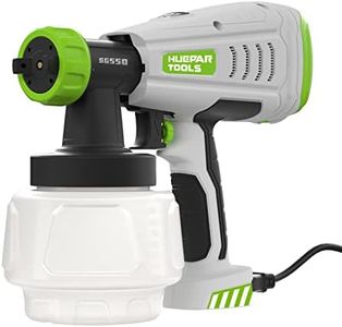 Huepar Tools Pistolet a Peinture, 550W HVLP avec raccords de Nettoyage, 4 Buses en cuivre et 3 Motifs, réservoir de 1000 ML, pour l'intérieur et l'extérieur, Cadeau Homme, Fête des Pères, Femme-SG550