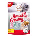 Gnawlers Lickable Wet Creamy Cat Treats with Tasty Assorted Flavour for Adult & Senior Cats, Healthy Cat Treat (Pack of 1x300g). Newly launched Exclusively Sold by DogsNCats