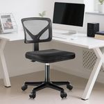 DUMOS Armless Desk Chairs with Whee