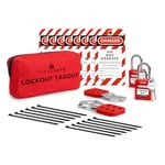 TRADESAFE Lockout Tagout Kit with Hasps, Lockout Tags, Red Loto Locks - Electrical Lock Out Tag Out Kits for OSHA Compliance, Personal Loto Kit (2 Keys Per Lock)