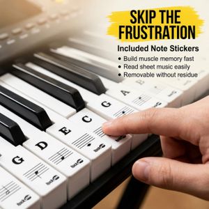 RockJam 61-Key Electronic Keyboard – Portable Digital Piano