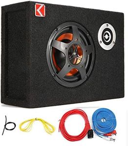 8" Car Subwoofer Under-Seat Sub Woofer 480 Watt Speaker Stereo Slim Amplifier 4Ω