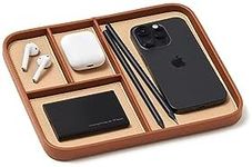 Nordik Leather Valet Tray - Sand Br