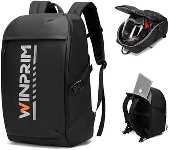 WINPRIM Motorcycle Helmet Backpack Large Capacity Reflective Waterproof Laptop Backpack with Padded Electronics Compartment Mochilas Para Motociclistas for Cycling Hiking Riding