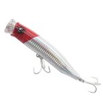 Surface Fishing Lures, 15CM Popper Sea Fishing Baits Artificial Floating Lures for Pike Bass Salmon Perch (3#-SM004)