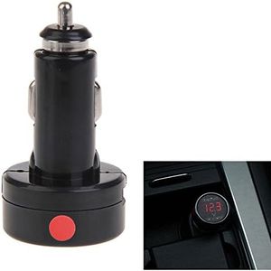 PolarLander Voltmeter Cigarette Lighter Charger for Car Red Digital Display Car Voltmeter