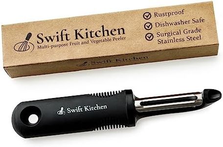 Swift Kitchen Vegetable Peeler with Ultra Sharp Surgical Grade Stainless Steel - Multipurpose, Rustproof, Dishwasher Safe - Peelers for Kitchen, Potato, Apple, Veggie, Fruit