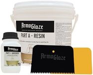 ArmoGlaze Shower Base Refinishing Kit – Made in USA, Odorless Epoxy Coating for Small Shower Base (2x2, 3x3) – Easy Pour-On Application, Durable Mirror Finish – 1.5 kg