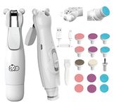 Royal Angels Rechargeable Baby Nail Clippers 20 in 1, Safe Electric Nail Trimmer, Baby Nail Kit, Additional Replacements, Newborn Toddler Toes and Fingernails, Trim and Polish (Rechargeable, Snow)