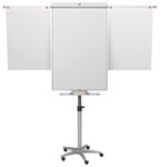 Nobo Piranha Mobile Flipchart and Drywipe Easel Blue/Silver 1901920