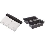 Amazon Basics Bread Pans and Stainless Steel Scraper