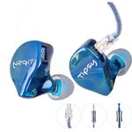 SYEINDUNCE Tipsy TTROMSO 12mm LCP Diaphragm Dynamic Driver in-Ear Monitor headphones, 1DD Equipped with Tesla Magnetic Group IEM in-Ear Earphones, 0.78mm 2 Pin Detachable Cable