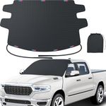 Zanch Truck Windshield Cover for Ice and Snow, [Magnetic Edges - Fast Install, Fast Removal] Against Snow, Ice, Frost, Windshield Wiper Protector, Best Winter Gifts, Must-Have Car Accessories