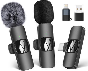 HMKCH Wireless Lavalier Microphone – Clip-On, Noise Cancelling