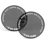 MHW-3BOMBER 58.5mm Espresso Puck Screen 2Pcs, 0.2mm Ultra-Thin Titanium Coated Reusable Coffee Filter, Compatible with 58mm Portafilter Baskets, Durable Metal Espresso Accessory,FG7046B-OS