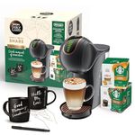 De'longhi Nescafe Dolce Gusto, Genio S Touch EDG426.B Share Bundle, Pod Capsule Coffee Machine, Espresso, Cappuccino, Latte and more, Black