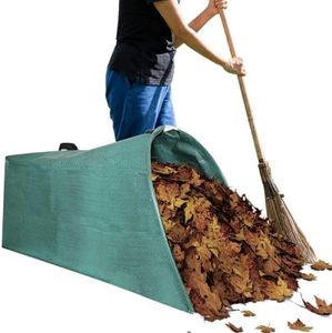 Leaf collector leaf scoop,Foldable yard waste bag,Extra large lawn bags leaf bags,Heavy leaf pick up tools leaf loader,Reusable yard garden bags for leaves lawn trash (200L)