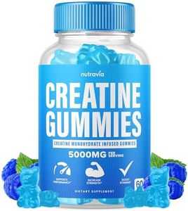 Creatine Gummies Infused with 5g Creatine Monohydrate for Men and Women, Strength, Endurance, Muscle Instantized Creatine, Micronized Clean HCL Balanced Creatina Monohidratada en Polvo (60 Gummies)