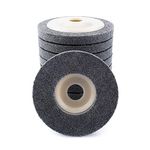 SI FANG 4 1/2 Inch Nylon Fiber Buffing Wheel Pads for Angle Grinder, 115mm x 22mm Abrasive Polishing Wheel Disc for Stainless Steel, Aluminum, Metal, Wood Polishing (5Pcs Nylon Fiber)