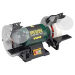 Record Power RSBG8 Bench Grinder 8-inch, Green,white,grey,silver