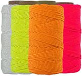 SGT KNOTS #18 Braided Mason Line - Nylon Masonry String, DIY Projects, Crafting, Commercial, Fishing, Gardening and More (250ft, White)