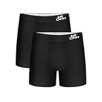 JustWears Everyday & Active Mens Boxer Briefs, 2 Pack | Breathable Anti-Chafe Underwear with Moisture-Wicking MicroModal Air Cool Fabric & PouchTech™ Support | Seamless Boxers for Men | Pants Gift