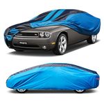 Kaugung Car Cover Waterproof Custom Fit Dodge Challenger（2008-2024）, Full Exterior Cover for Automobiles Lightweight Resistant Outdoor Sun UV Rain Dust Snow Wind Protection.