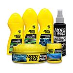 PIDILITE Motomax Car Grooming Kit 2 - Cream Polish 230 g, Car Shampoo (2U x 100 ml), 2k Rubbing Compound 100 g, Dashboard Polish 100 ml, Shiner Polish 100 ml