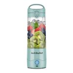 nutribullet Portable Blender in Light Blue - Powerful Extractor Blade, 475ml Cup, To-Go Lid, USB-C Charging Cable & User Guide - Delivers 15+ Blending Cycles - Healthy Shakes On The Move