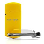 eye-spec Foldable Reading Glasses with Yellow Mini Case | Folding Travel Spectacles with Telescopic Arms - Designed for Men and Women (+1.50)