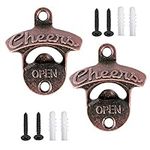 OURIZE 2Pcs Wall Mounted Beer Bottl