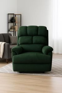 SOLIS ROYALE- THE DESIRED COMFORT Luxenap Motorised Recliner with USB Switch 100% Pure Natural Latex Seat | Unique Lumbar Design | Comfortable for Users up to 6ft (Green)
