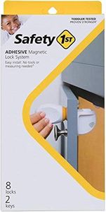 Safety 1st Adhesive Magnetic Lock System, 8 Locks and 2 Keys