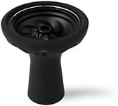 Kaloud Samsaris Hybrid Silicone Aluminum Bowl - Hookah Bowl for Lotus II Hookah Heat Management Device - Hookah Accessories for Cleaner and Tastier Hookah Flavor - Niris Black