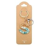 G2PLUS 100 PCS Jewelry Display Cards,2.16''×6''Keychain Display Cards, Kraft Paper Jewelry Cards,Wristlet Keychain Hanging Cards Thank You Jewelry Cards for Selling, Bulk Keychains Packaging Supplies