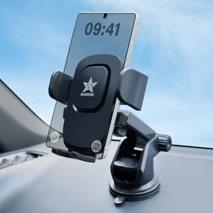 Blackstar B1-MAX Mobile Phone Holder for Car Dashboard/Windshield with Multi Angle Rotation and Adjustment (Supports All Mobiles)