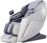 Alfine 2024 4D Massage Chair Full Body,Zero Gravity SL Track Shiatsu Massager Recliner with Electric Calfrest Extension, Calf Kneading, AI Voice Control, Heating, Touch Screen A710 (Beige)