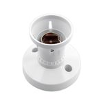 Bayonet Batten White Ceiling Lamp Holder, BC B22 Light Bulb Socket, White Plastic Ceiling Holder Fitting, for Kitchen Island Living Room Bedroom Dinning Room Lightings