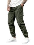 IndoPrimo Men Cargo || Men Cargo Pants || Men Cargo Pants Cotton || Cargos for Men (in, Alpha, XL, Regular, Standard, Green)